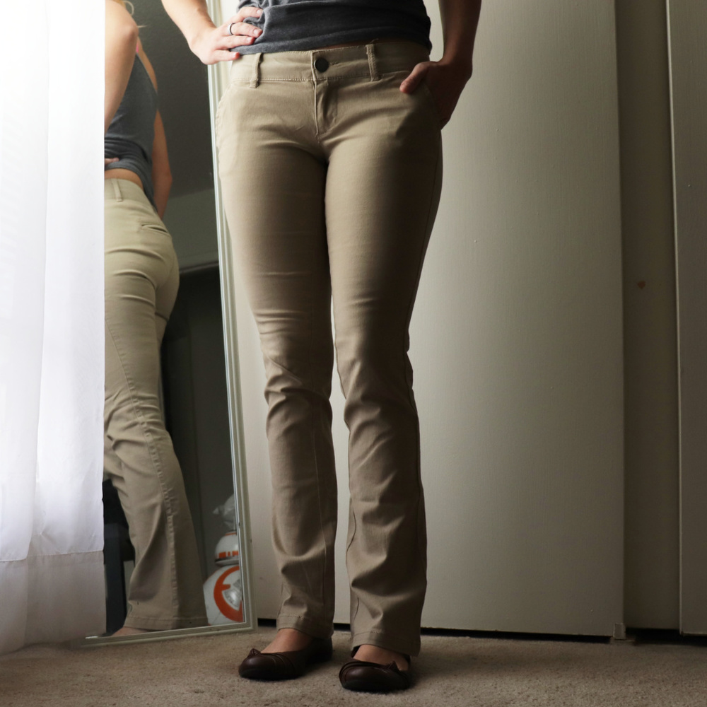 Rue21 | Khaki Slim Boot Cut Pants